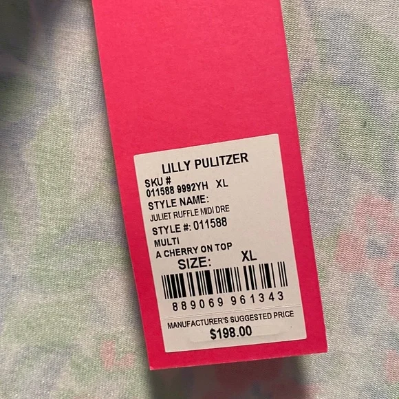 NWT Lilly Pulitzer Juliet Ruffle Midi Dress - Picture 5 of 8